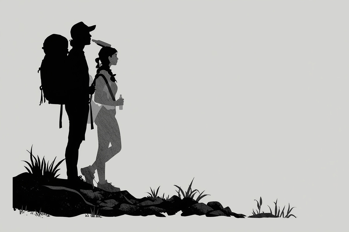 Hiker and Mountain Bundle, an Illustration by Creativeshirt (Photo 5 of 21)