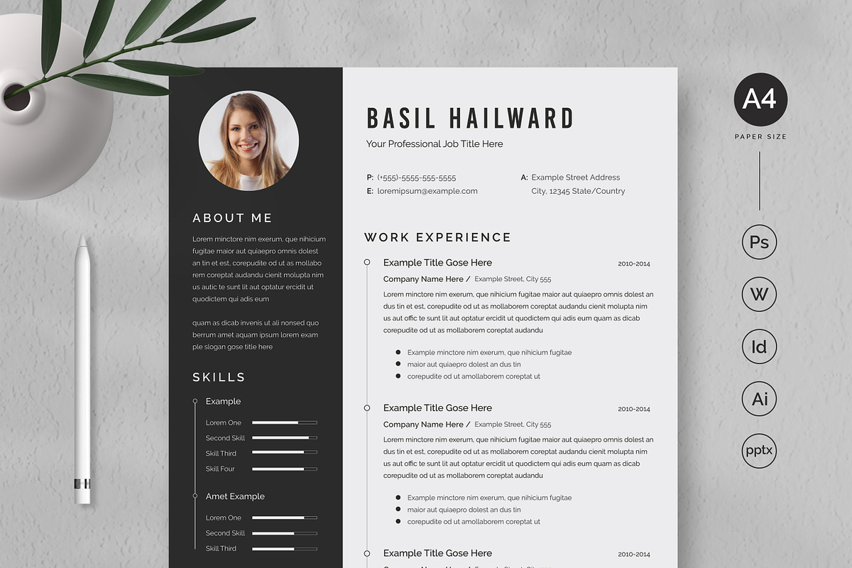 Resume/CV, a Resume Template by UpSolution (Photo 1 of 4)