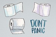 Watercolor COVID-19 Illustrations, an Illustration by R.Ewers Designs (Thumbnail 3 of 4)
