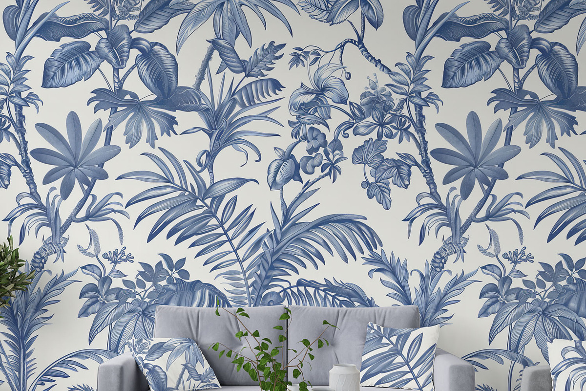 Toile Vintage Print Design Patterns