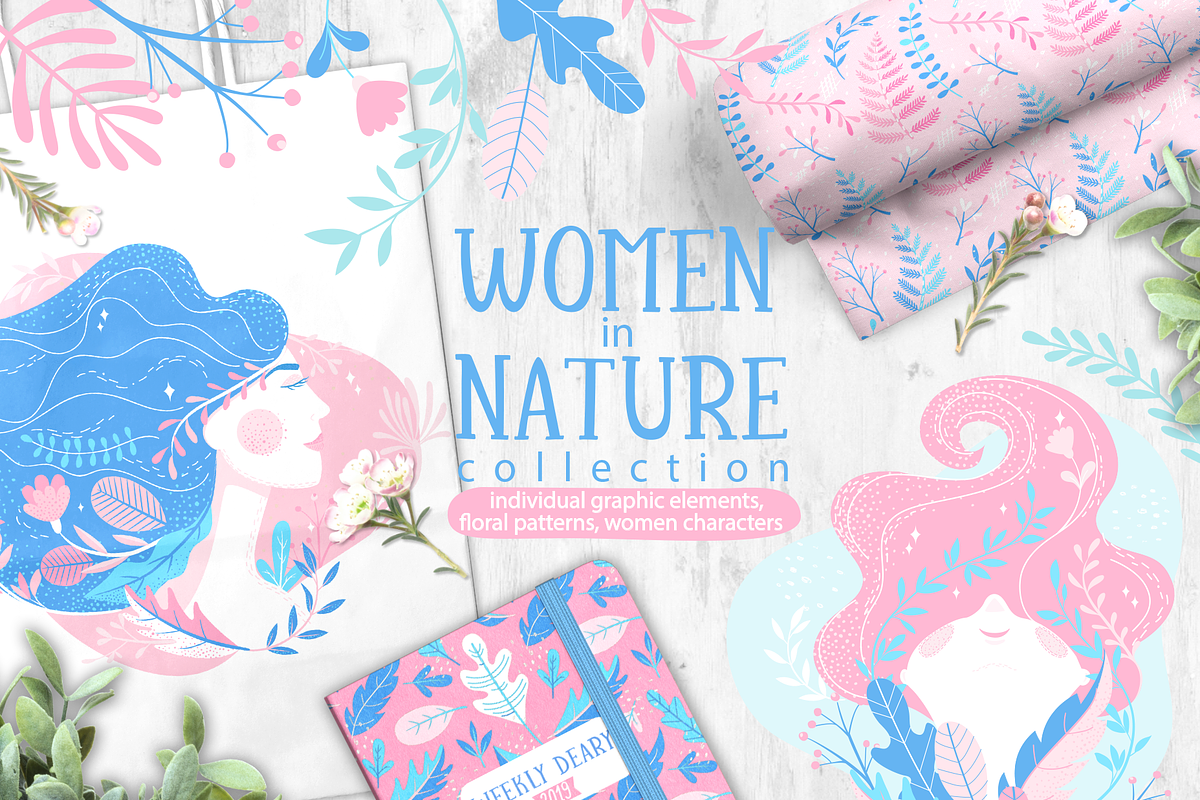 Women in nature., an Illustration by tanda_V (Photo 1 of 7)