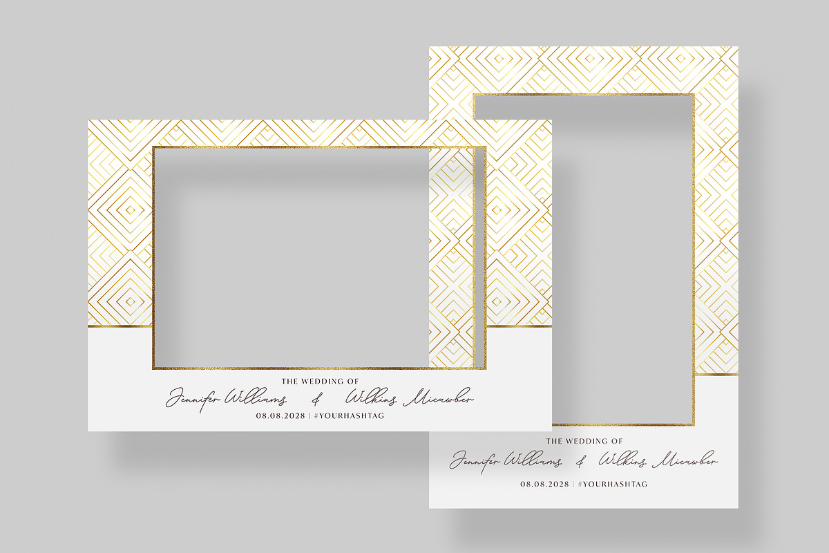 Wedding Selfie Frame Template, a Stationery Template by BrandPacks (Photo 3 of 6)