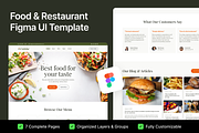 Cuisine - Food Figma UI Template, an UI Kit Template by FinestDevs (Thumbnail 2 of 8)