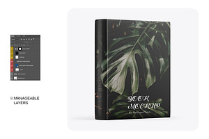 Metallic Hardcover Book Mockup