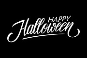 Happy Halloween hand lettering., a Graphic by Finevector (Thumbnail 3 of 3)