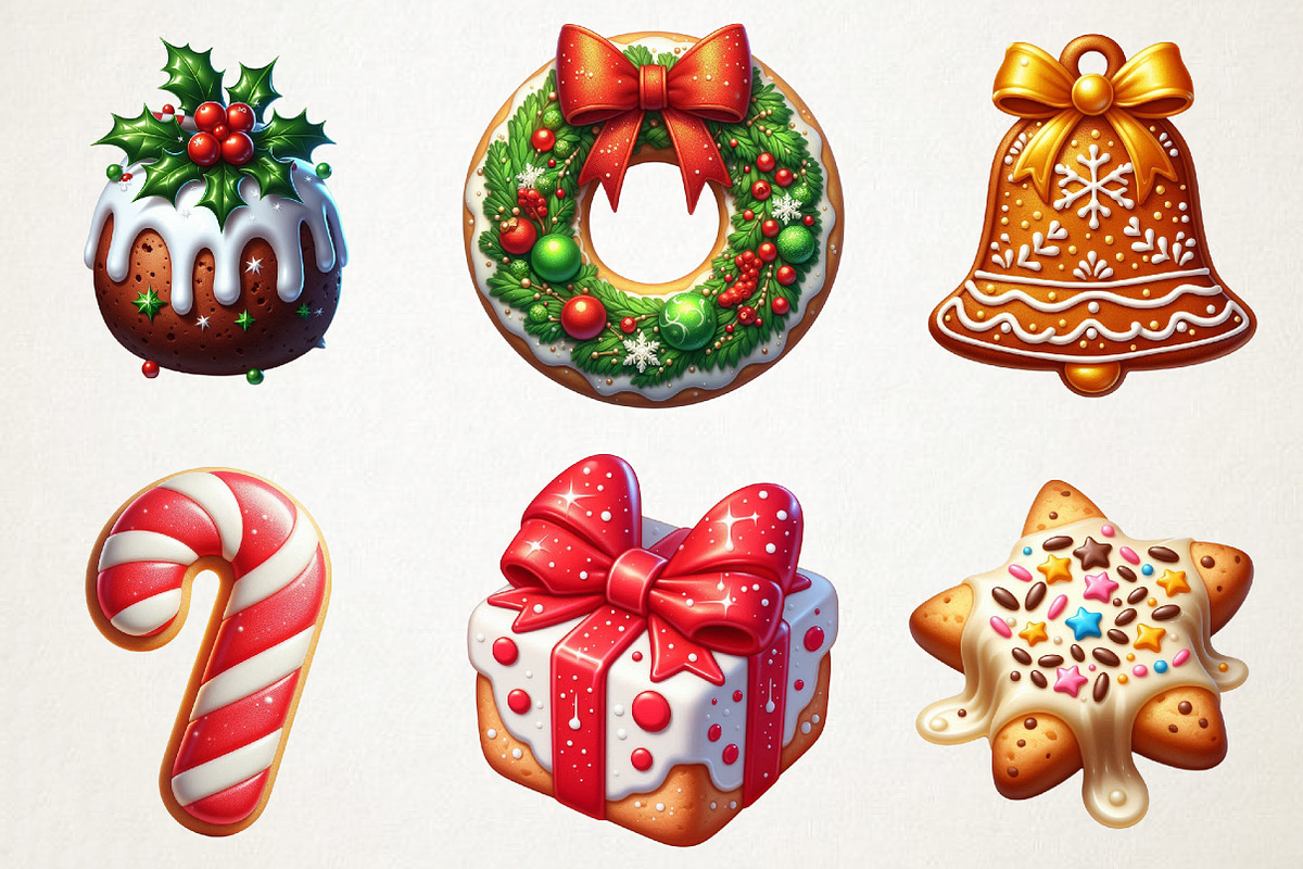 Christmas Cookies & Treats Clipart P, an Illustration by RobertsArt (Photo 5 of 7)