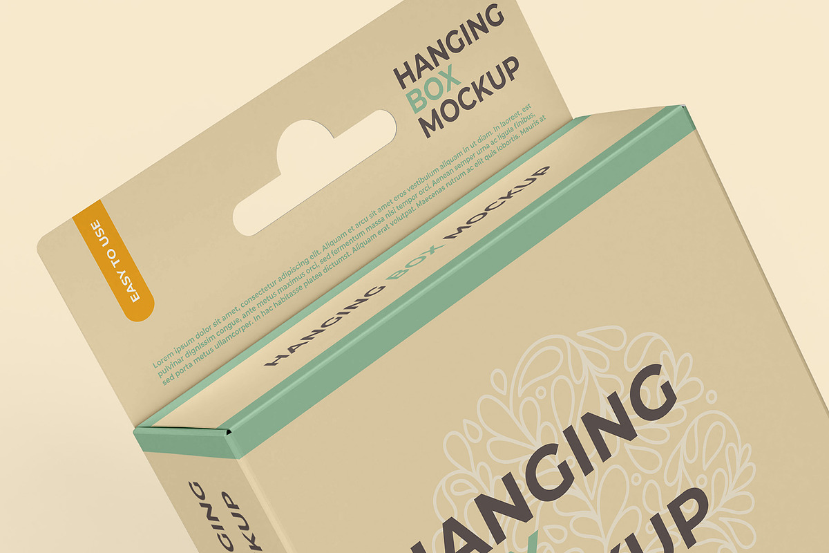 Hanging Box Mockups - 11 views, a Packaging Mockup by Illusiongraphic (Photo 21 of 24)