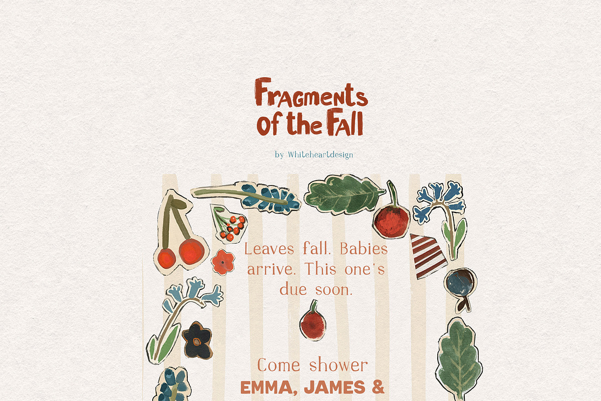 Fall Cottagecore Frames Backgrounds, a Decorative Illustration by whiteheartdesign (Photo 3 of 22)