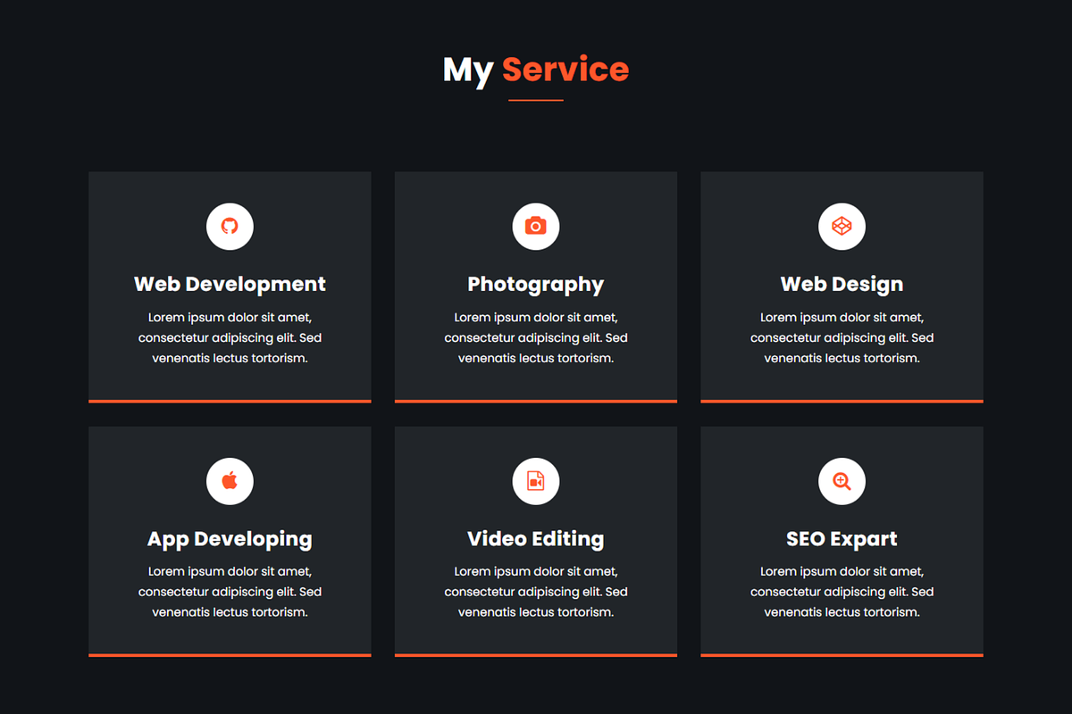Modern Developer Portfolio Web Theme, a Bootstrap Template by Themeplaza (Photo 4 of 6)