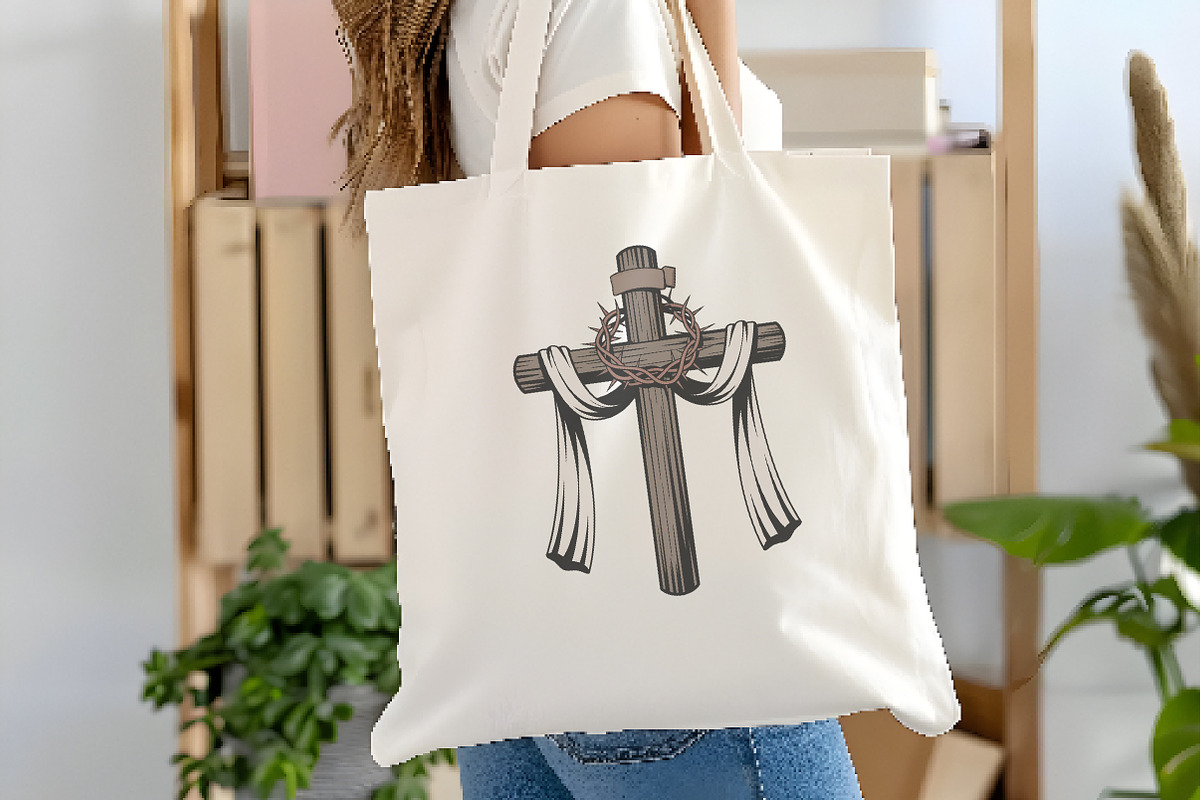 Christian Cross watercolor, an Illustration by Watercolor design (Photo 4 of 6)