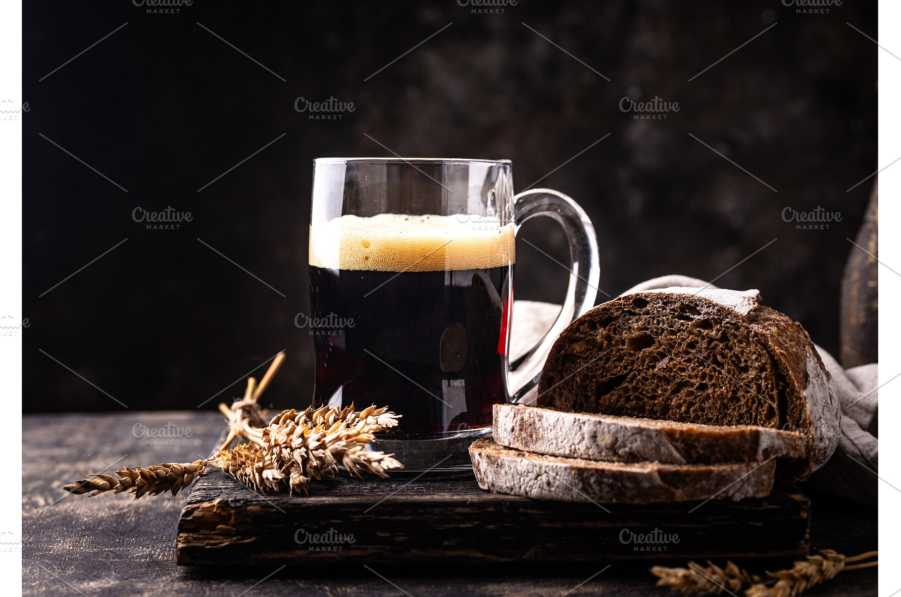 Glass of fresh bread kvass drink, a Food & Drink Photo by Yulia Furman