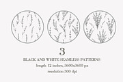 Lavender pattern.Watercolor, lineart, a Pattern Graphic by Kotkoa (Thumbnail 3 of 8)
