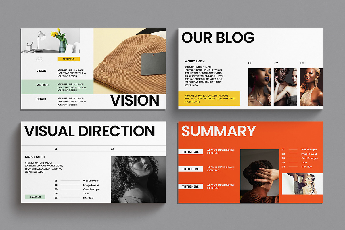 Creative Direction Presentation, a Presentation Template by E-Type (Photo 3 of 5)