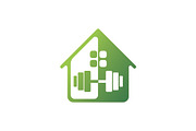 Gym House Simple Logo For Business, a Branding & Logo Template by Logo Loom (Thumbnail 2 of 4)
