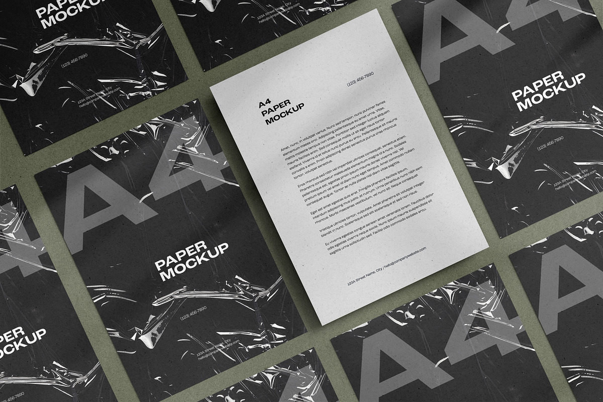 A4 Paper / Stationery Mockups 02, a Pens & Pencil Mockup by dpi (Photo 6 of 11)