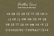 Feather Trace - Organic Font Duo, a Handwritten Font by Davide Bassu (Thumbnail 11 of 11)