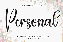 Personal | Script Font