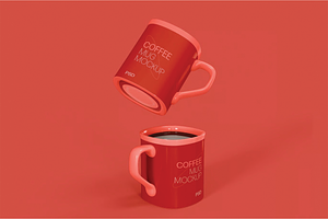 Ceramic Mugs Mockup, a Cups & Container Mockup by skybluecreative