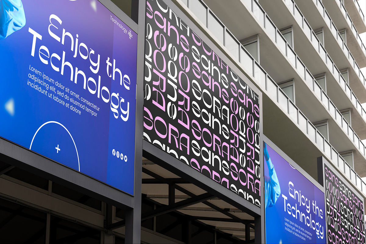 Sora Sans | Modern Fancy Sans Serif, a Sans Serif Font by StoricType (Photo 7 of 17)