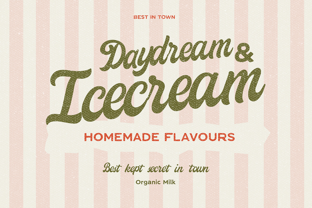 Handwritten Vintage Font Duo Sans, a Handwritten Font by Laras Wonderland (Photo 3 of 16)