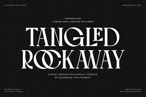 Tangled Rockaway Vintage Serif Font, a Serif Font by SilverStag Type Foundry