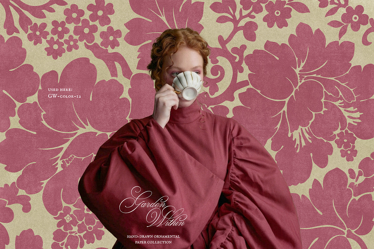 Garden Within: Vintage Floral Papers, a Texture Graphic by alonahaidash (Photo 4 of 27)