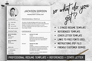 Professional RESUME TEMPLATE / JG, a Resume Template by LevelUpResume (Thumbnail 3 of 5)