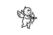 Cupid Angel Valentine Vector Bundle, an Illustration by jahid234 (Thumbnail 7 of 47)