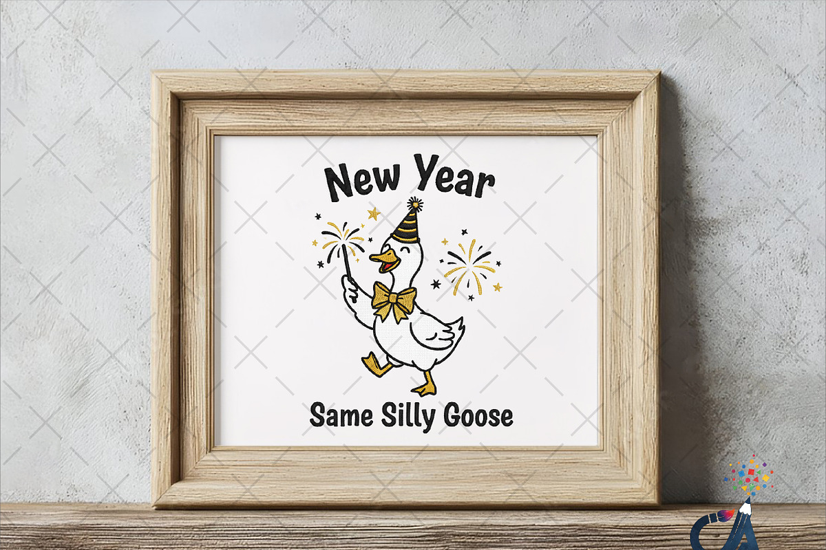 Yarn Crochet New Years Silly Goose, an Illustration by Creative Art (Photo 2 of 5)
