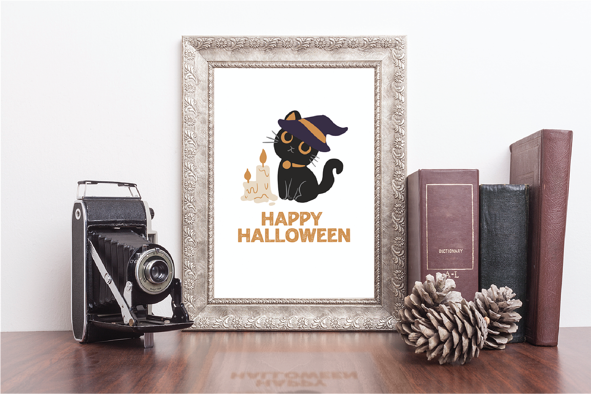 Black cat Halloween, an Animal Illustration by Berdansabersama (Photo 7 of 8)