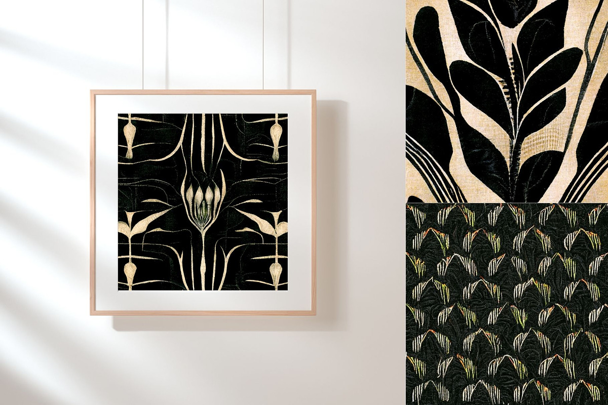41 Black Mix Seamless Pattern Print, a Pattern Graphic by ARTOZEN DIGITAL (Photo 6 of 16)