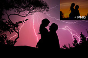 Night Sky Silhouette Actions preview 2