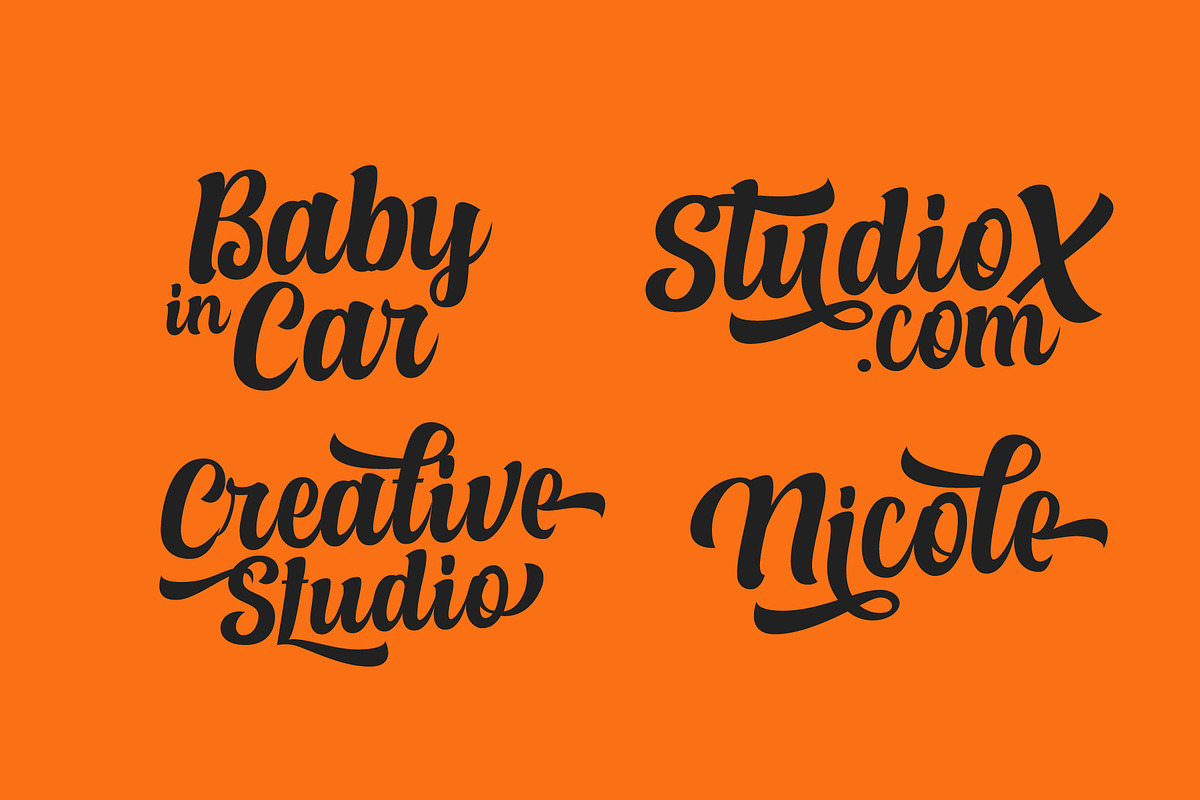 Alexandria Script Layered Fonts, a Script Font by Debut Studio (Photo 6 of 15)