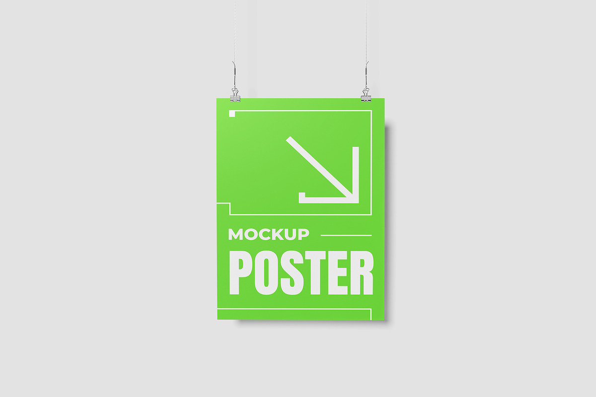 Hanging Poster Mockup, an Advertising Mockup by AnasStudio (Photo 5 of 5)