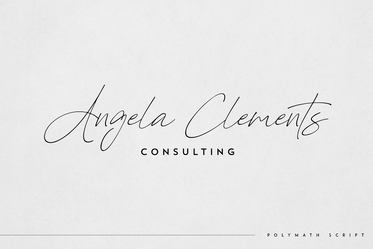 Polymath - organic script font, a Script Font by Only Fonts (Photo 2 of 10)