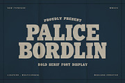 Palice Bordlin Vintage Bold Display, a Serif Font by Maulana Creative (Thumbnail 1 of 7)