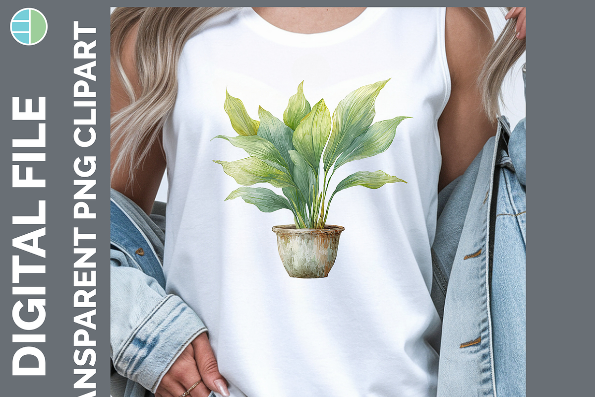 Houseplant Illustration Bundle, PNG, a Decorative Illustration by Enliven Designs (Photo 4 of 8)