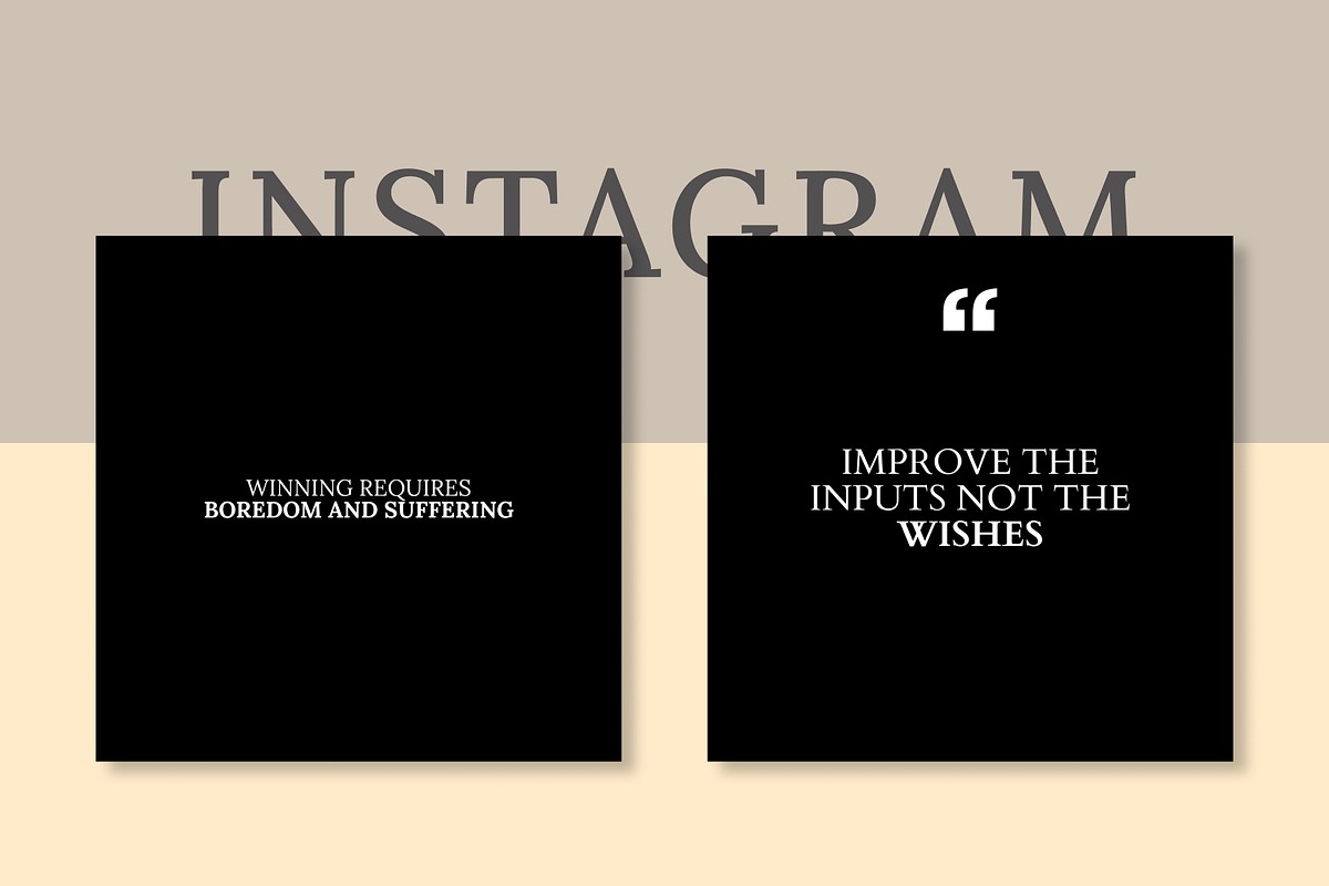 Powerful 50 Black Insatgram Template, a Social Media Template by RB Boutique (Photo 8 of 9)
