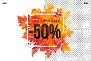 13 watercolor autumn SALE banners, a Flyer Template by Art of Sun (Thumbnail 2 of 2)