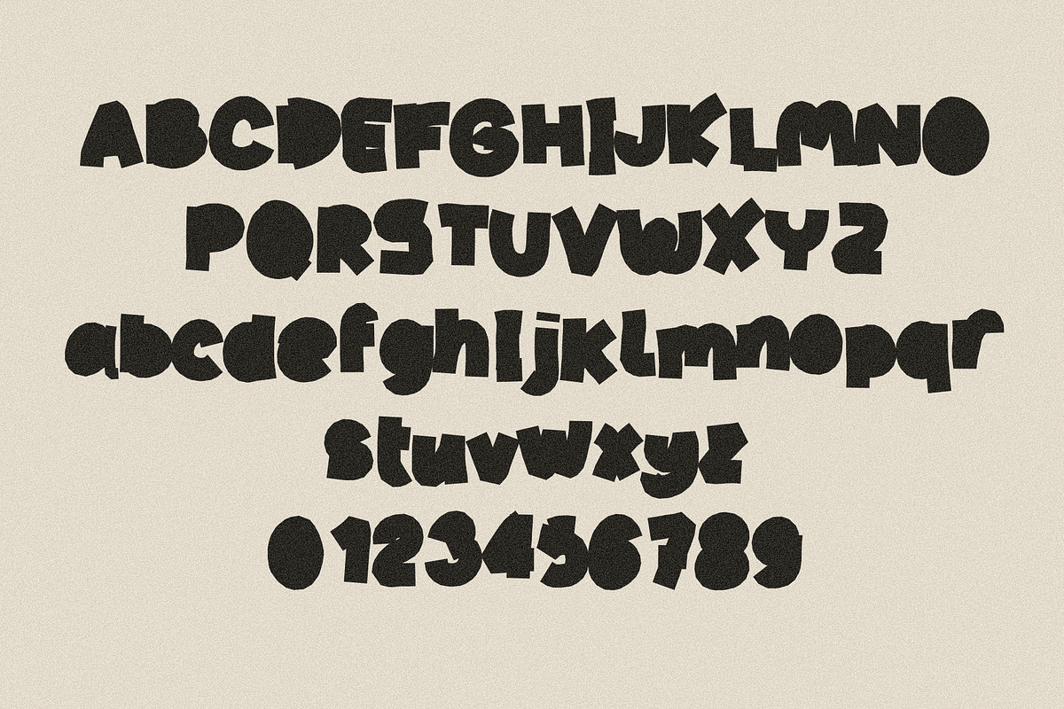 Moira cutout bold handmade font, a Blackletter Font by Ashiya Pixel (Photo 5 of 9)