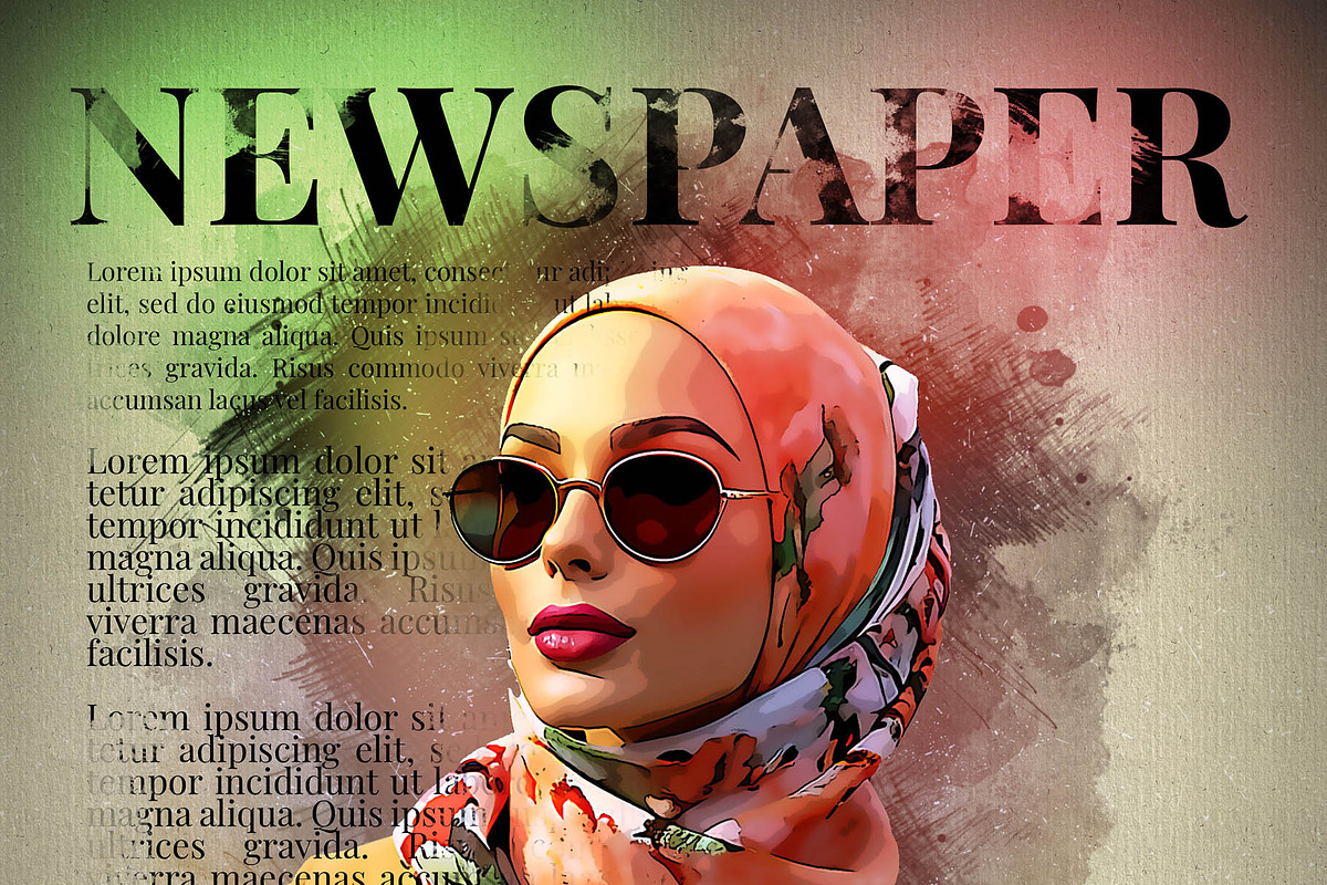 News Paper Mixed Media Art Effect, an Action Add-On by MRI STUDIO (Photo 40 of 43)