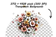 Whimsical Spring Flowers ClipartS, a Graphic by one-touch (Thumbnail 10 of 18)