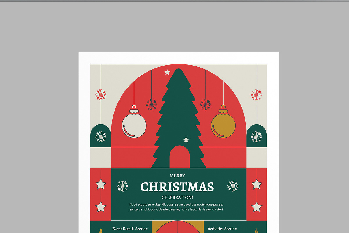 Merry Christmas Card, a Flyer Template by MightyDesign (Photo 4 of 8)