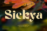 Sickya Elegant Serif Font, a Serif Font by Elegant Font (Thumbnail 1 of 8)