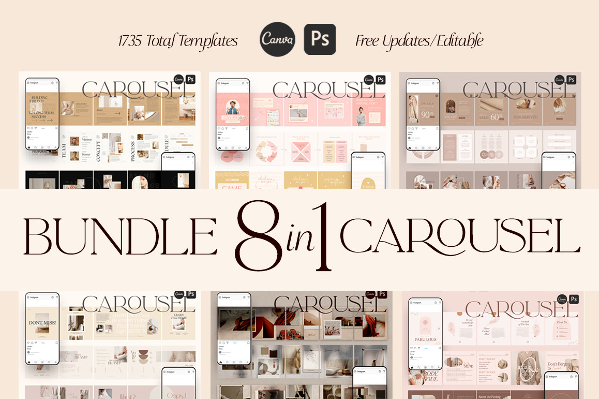 eCourse Carousel Instagram CANVA PS, a Social Media Template by Eviory (Photo 20 of 22)