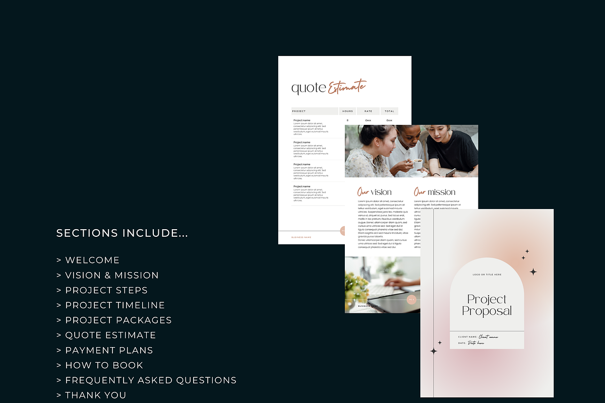 Project Proposal Template Canva