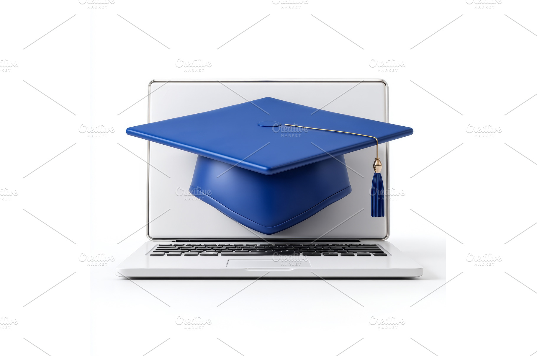A graduation cap is shown isolated, a School & Education Photo by ZinetroN