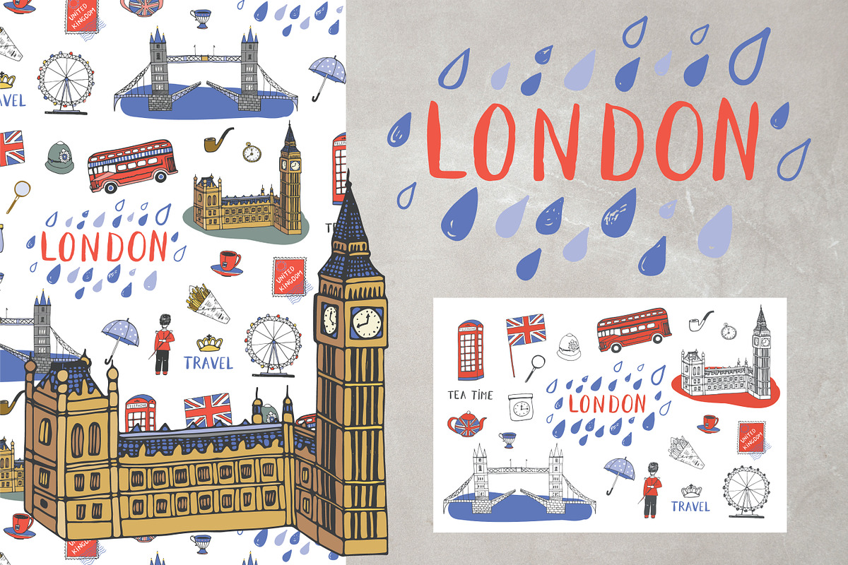 London, a Pattern Graphic by GooseFrol