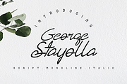 George Stayolla nd Font, a Script Font by ponuppo (Thumbnail 1 of 3)
