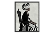 African Royalty Queen Wall Art, a Person Illustration by PrintablesByFranklyn (Thumbnail 1 of 6)